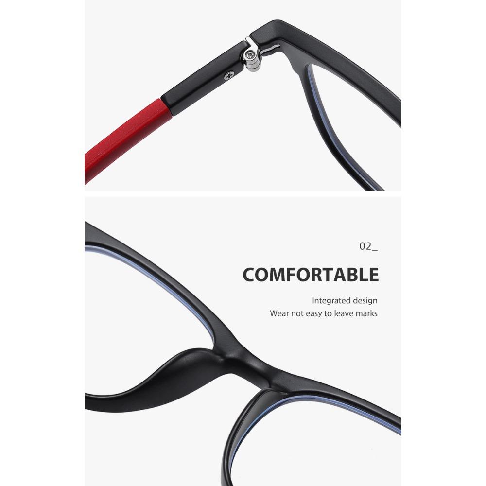 aoron Children's Anti-blue Glasses Men's and Women's Flat Glasses TR Goggles Color Soft Frame