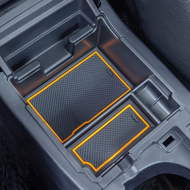 JKCOVER Center Console Organizer Tray Compatible With 2017-  Subaru Impreza And 2018-  Subaru Crosstrek, ABS Material Ert Armrest Storage Box