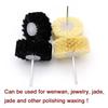 1pcs Abrasive Sisal Filament or Pig Hair Brush Polishing Grinding Buffing Wheel Woodworking for Furniture Rotary Drill Tools(Black Brush)