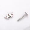 G23 Τιτάνιο Piercing Labret Εσωτερικό Σπείρωμα Piercing Χειλιού Marquise Ζιργκόν Χείλιου Καρφάκι Πίρσινγκ Αυτιού Οστού Σώματος Κοσμήματα