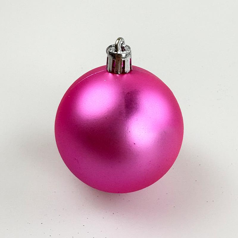 

Елочные украшения - 4/6/8/10 см гальванизированные пластиковые шары, красочные подвесные украшения 8cm with Cap and String