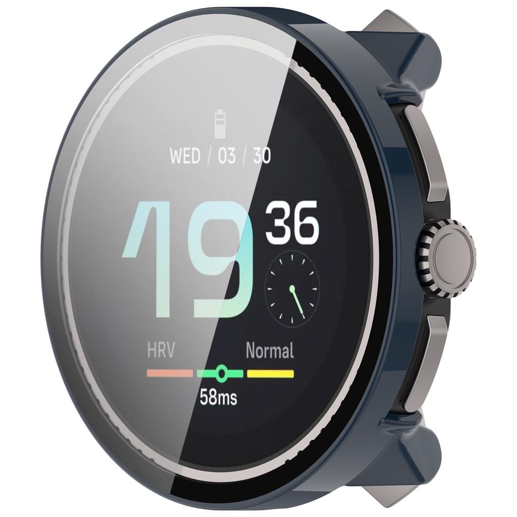 Full Coverage Smartwatch Cover Tempered Glass Screen Protector Sleeve Easy Snap On Design Indoor Outdoor Use for Race S