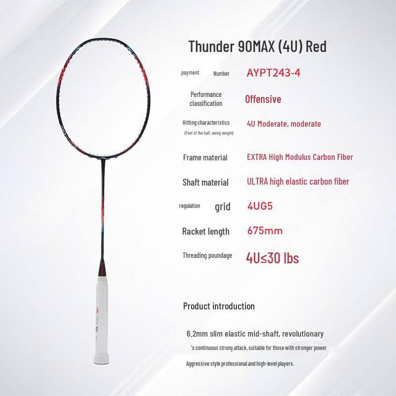 Li-Ning Thunder & Saber Series Badminton Rackets