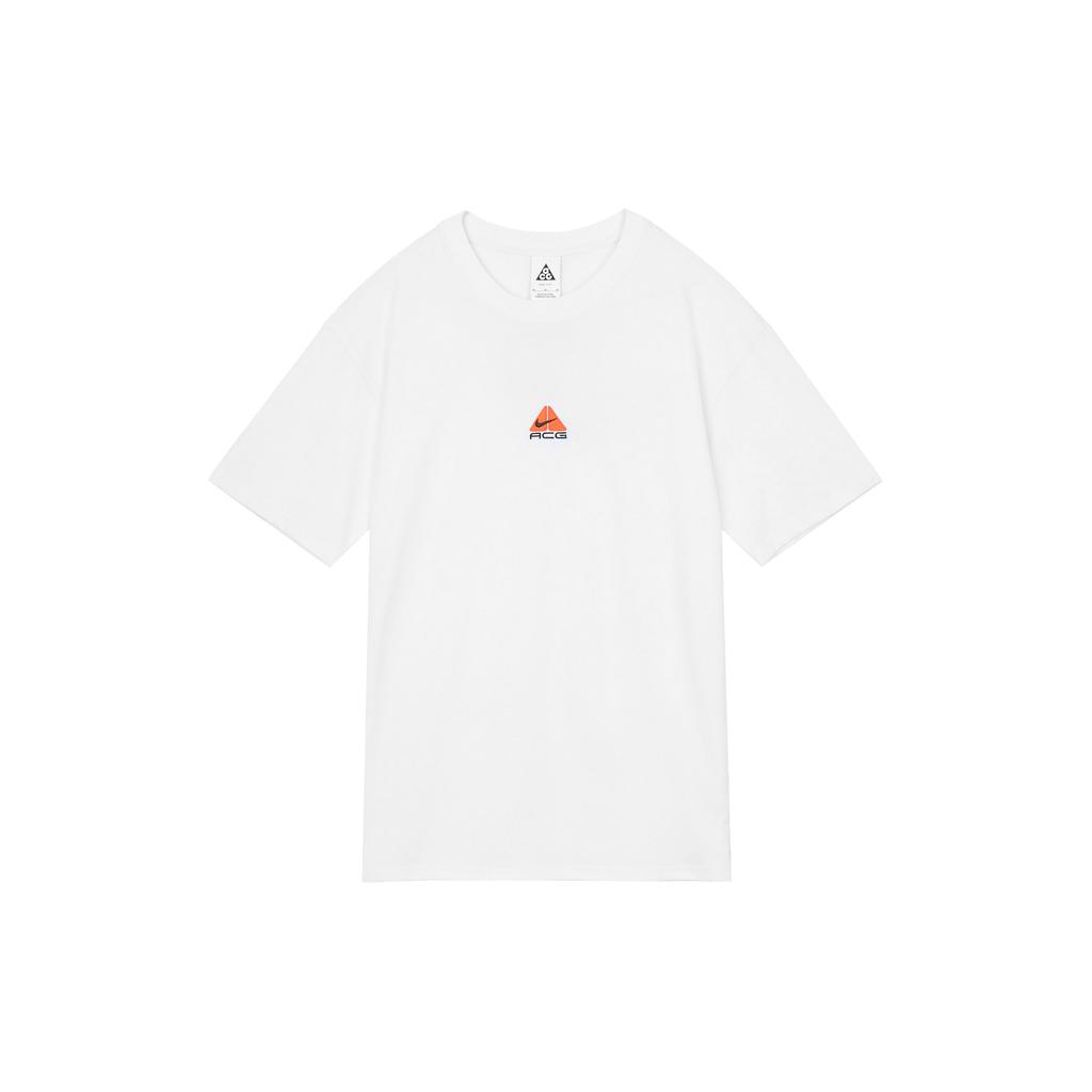 Nike Pure Color Front Pattern Print Crew Neck Short Sleeve T-Shirt Men Tops White DQ1816-121