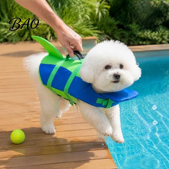 Adjustable Dog Swim Vest Life Jacket with Chin Float, Straps, Rescue Handle, High Small Buoyancy Pet Floating for Medium Large Dogs Straps