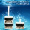 Aquarium Corner Filter Fish Tank Air Driven Sponge Filter Bio Filtration Corner Filter with Multi Kinds of Filter Media for Fry Shrimp Nano Fish Tank