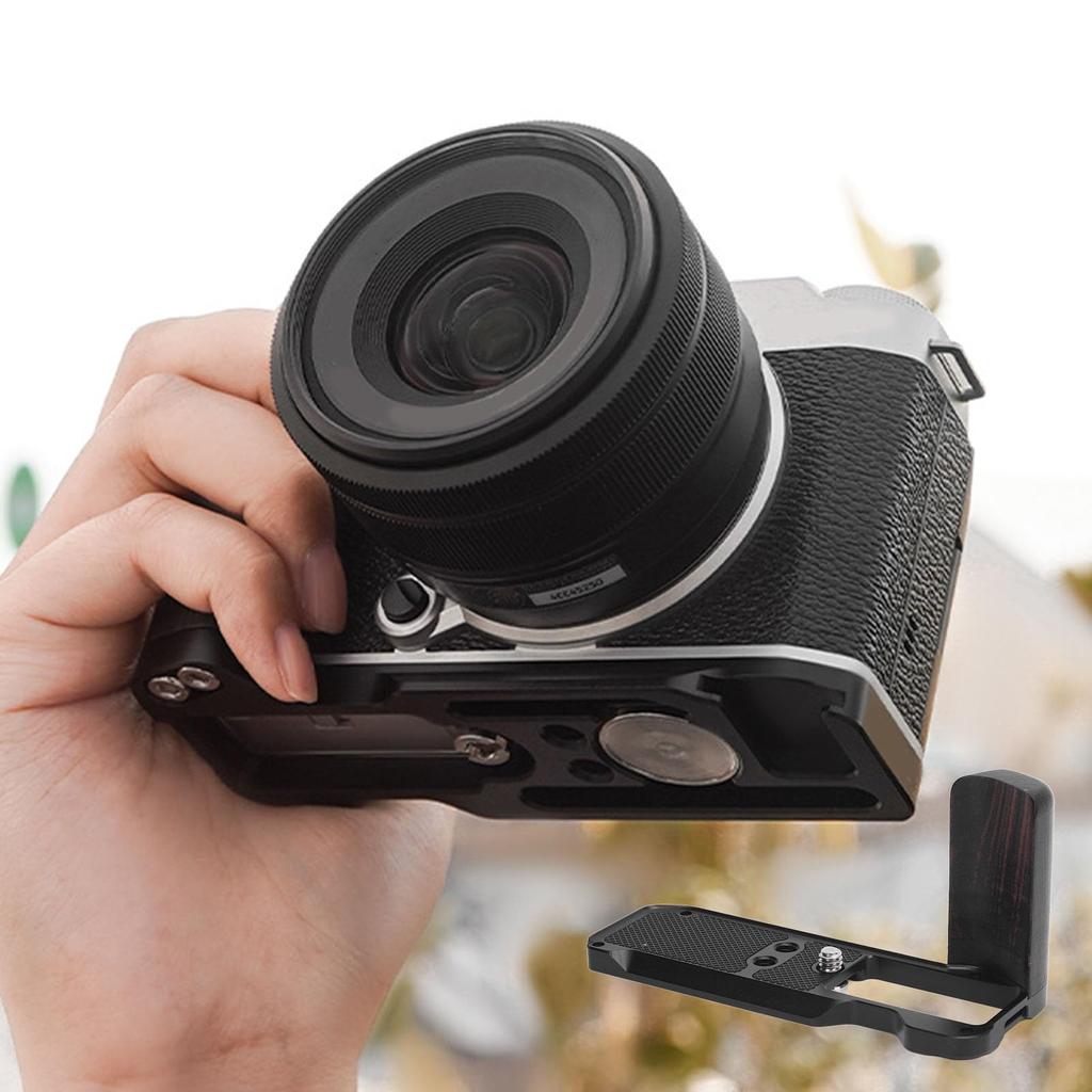 VBESTLIFE Hand L Shape Bracket Handle for XM5 with ARCA Quick Release Plate and Compartment Pad X-M5 Grip, Camera, Opening, Anti-Slip