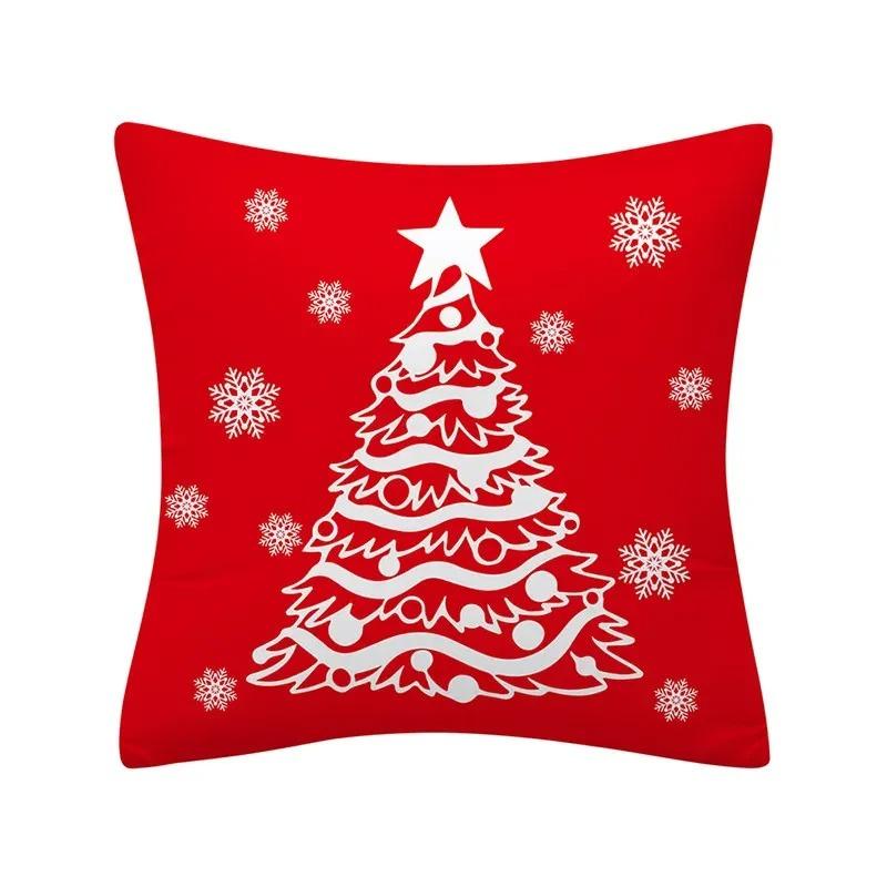 Christmas Themed Pillowcases Car Accessories Office Santa Claus Living Room Sofa Home Pillowcases