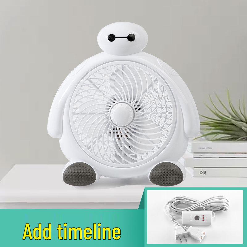 Compact Cartoon Electric Desk Fan for Student Dorms and Bedrooms