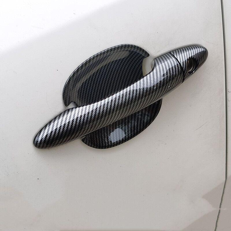Carbon Fiber New Chrome Car Door Handle Cover Trim Sticker For KIA Sportage MK3 SL 2011 2012 2013 2014 2015 Styling