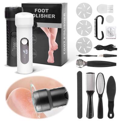 Electric Callus Remover Foot Grinder with 3 Head & Brush Exfoliator Pedicure Machine Pedicure Tool for Dead Cracked Hard Skin