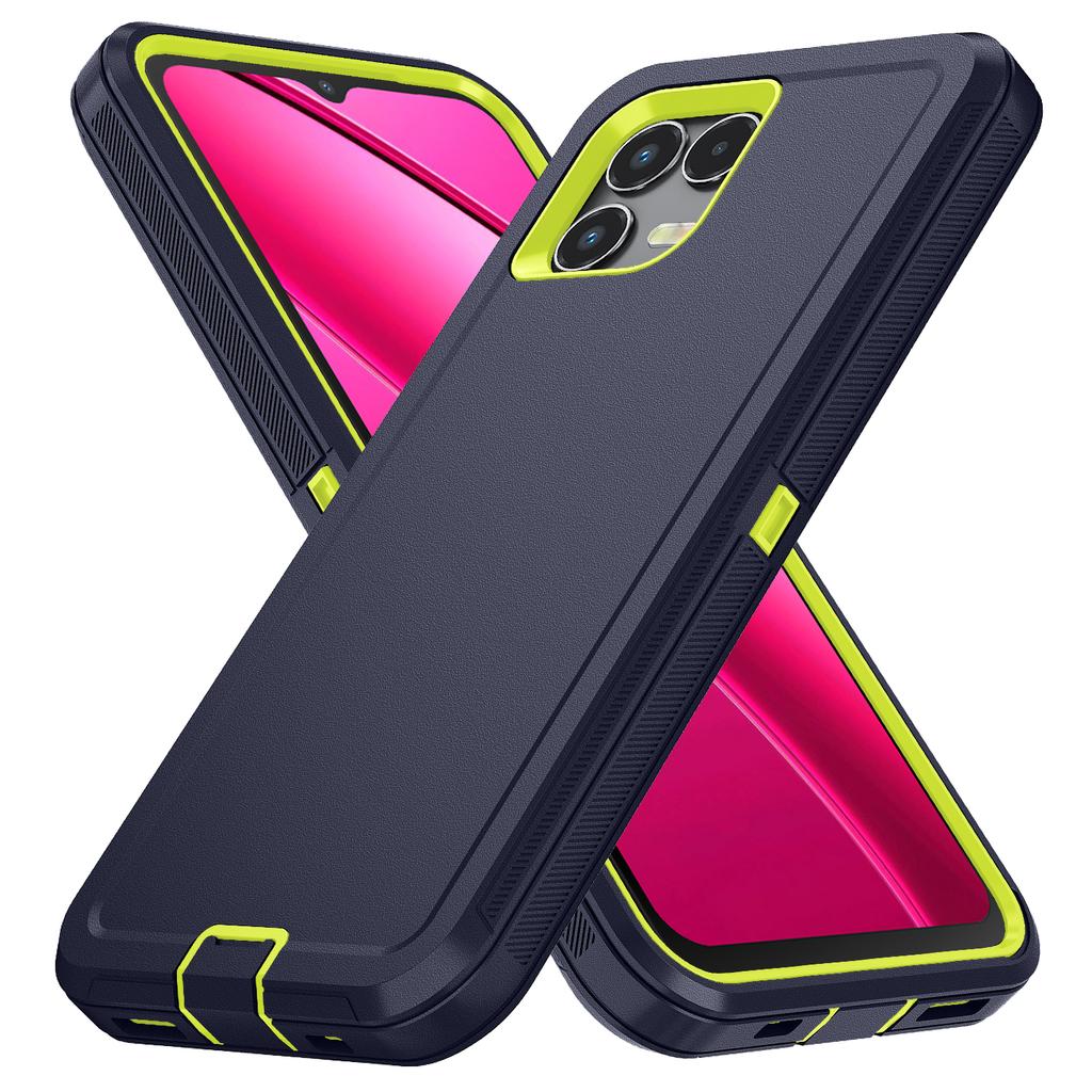 Casual Durable Heavy Duty Hybrid Defender Phone Case For T-Mobile Revvl 8 7 Pro 3-Layer Armor Shockproof Protective Cover