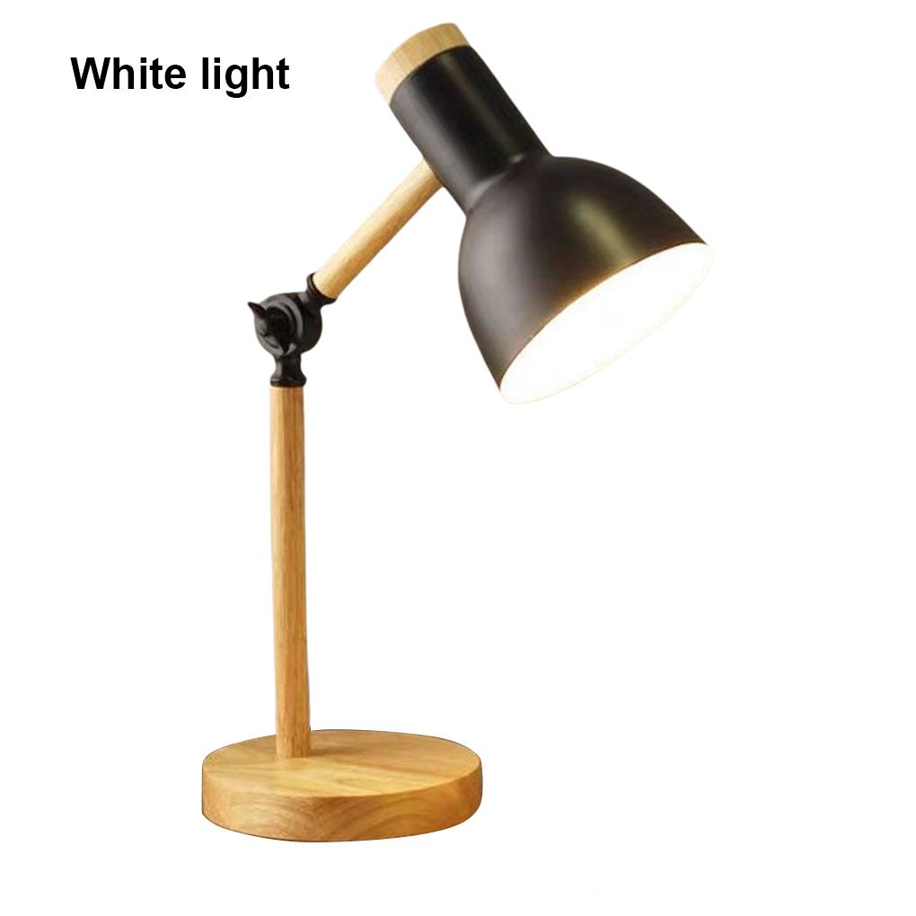 Book Reading Table Light with Lampshade Adjustable 3 Colors Dimmable Nightstand Desk Lamp Lighting Tool Home Bedroom Office