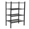 Bamboo Shoe Rack  Able Shoe Shelf Storage   for Closet Entryway Hallway Bathroom Living Room