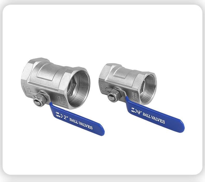 304 Stainless Steel Quick Connect Ball Valve with 316 Internal Thread, Water Pipe Valve Switch.