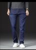 Men's Thick Velvet-Lined Stretch Denim Jeans, Loose Fit, Straight Leg, 2023 New Style, Autumn/Winter Warmth.