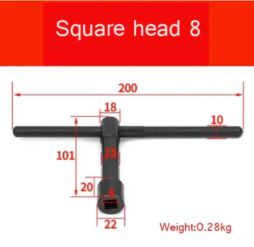 Chave de chave quadrada de torno de fresagem, chave inglesa, 8mm, 10mm, 12mm, 14mm, 17mm, 22mm