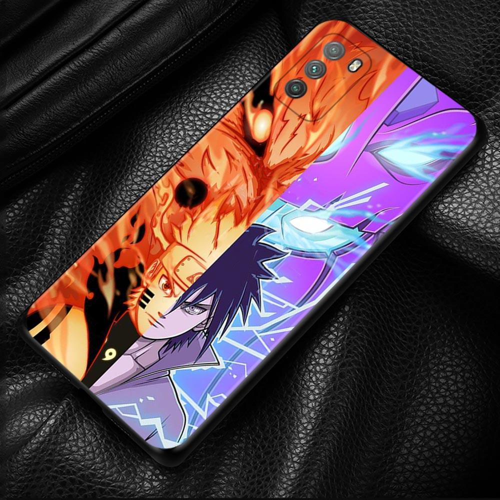 Naruto Anime Phone Case For Xiaomi Poco X3 NFC M3 M4 Pro F3 GT Mi 12 10T Note 10 11 Lite 11T Pro 9T CC9 Cover Silicone Coque