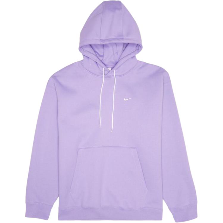 Nike Embroidered Logo Loose Fit Long Sleeve Hoodie Men hoodies Light-Purple CV0552-563