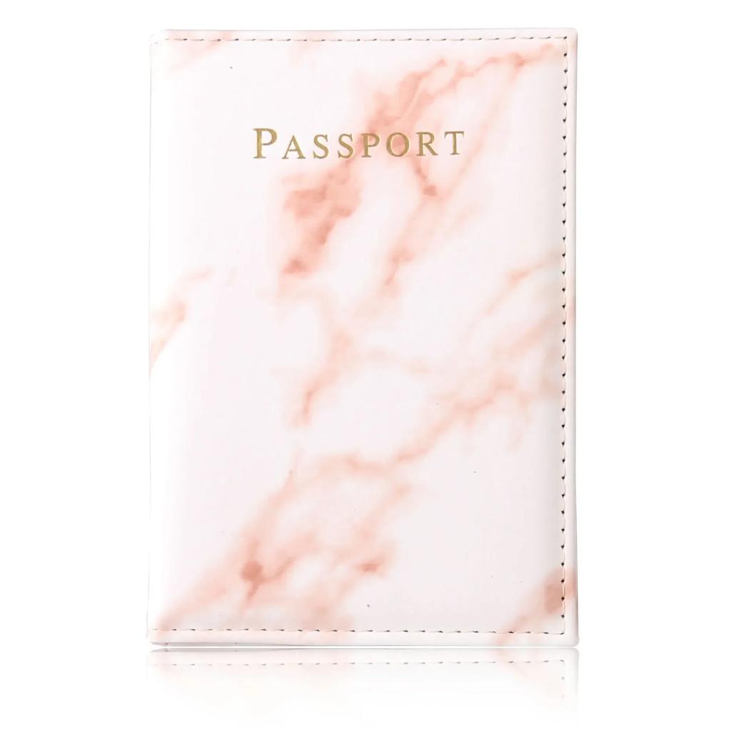 Pu Leather Passport Cover Simple Letter Plane Pattern Men Women Travel Wedding Passport Covers Holder Fashion Wedding Gift