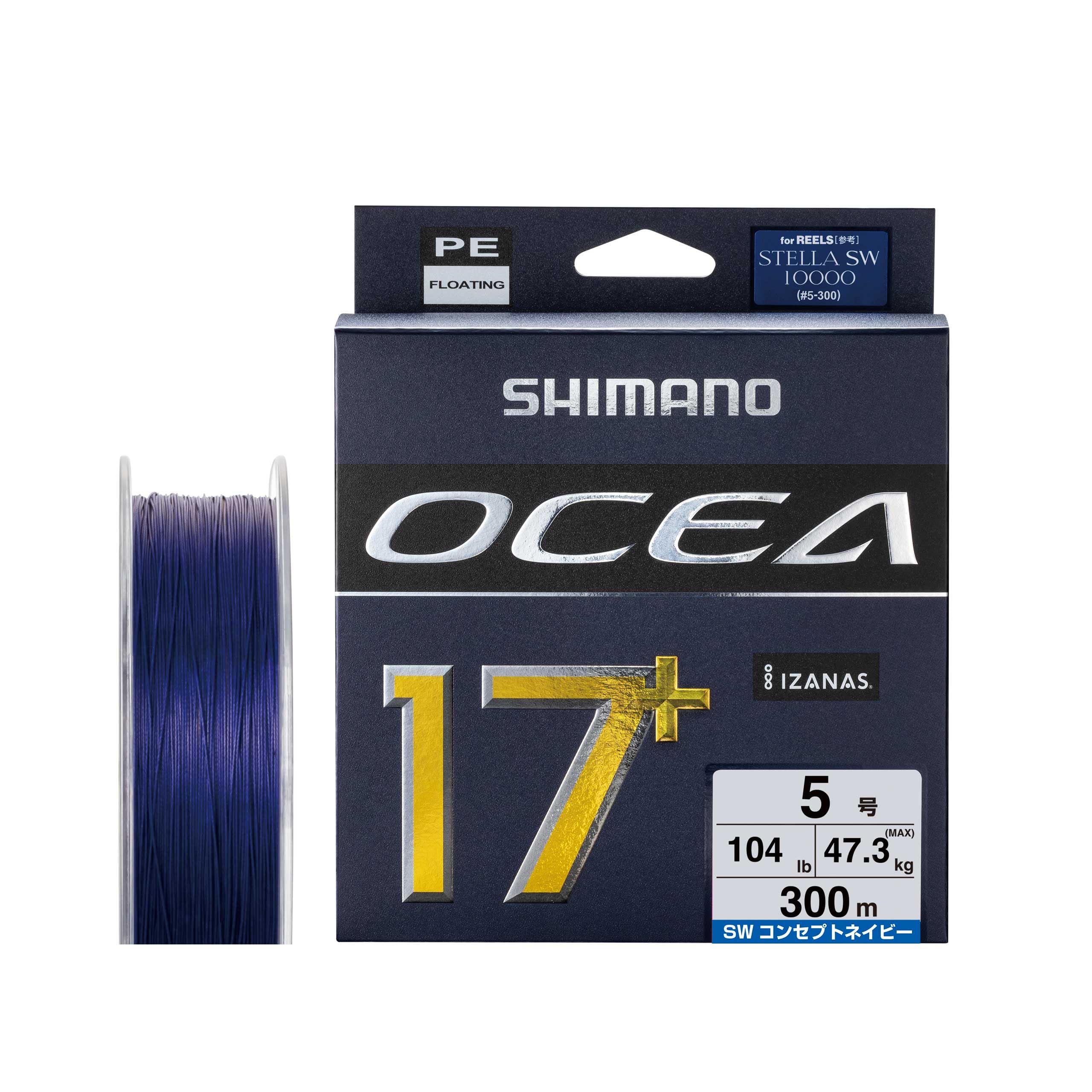 

Shimano PE Line Ocea PE 300m 5 SW Navy 17+ LD-A71Y