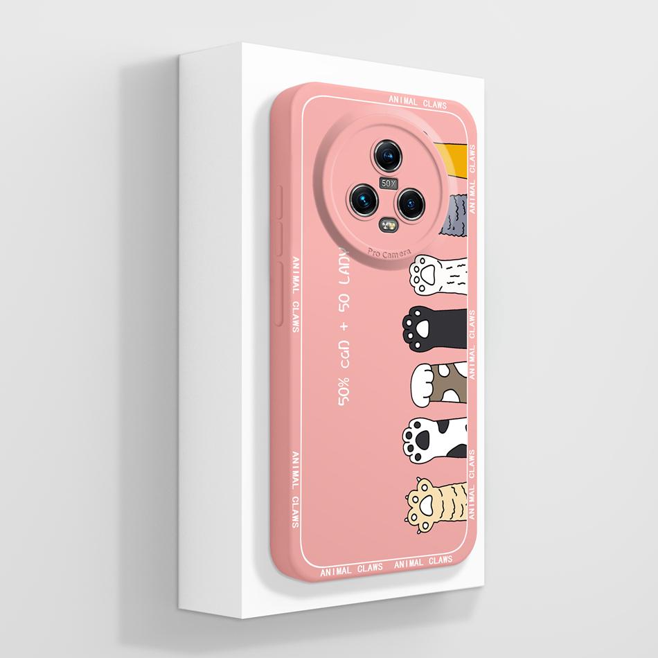 For Honor Magic 5 Pro Phone Case Cute Creative Full Protection Funda For Honor Magic5Pro Soft Liquid Silicone Anti Slip Bumper