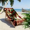 Festive candy cane elegance Print beach towel, quick drying, suitable for travel, outdoor sports, jogging, the beach and swimming, gift