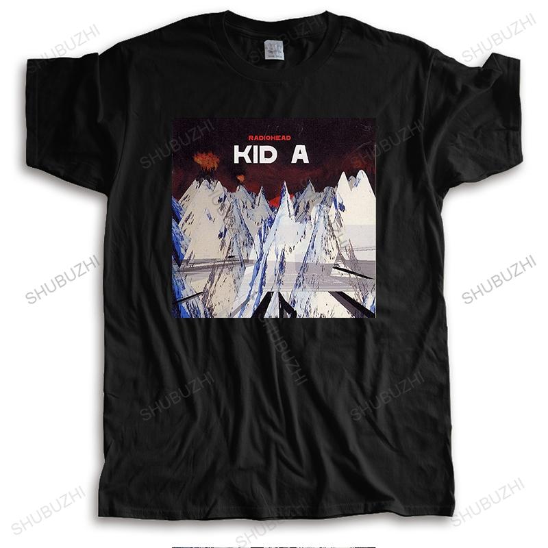 Radiohead Kid A Poster Printing Men Women Size Summer Fashion Tshirt Men Cotton Tops Euro Size Boys Gifts Drop Shipping