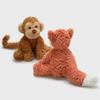 Adorable Stuffed Animals Plush Toy Cartoon Sheep Fox Monkey Cat Pig Hippo Dinosaur Pillow Nap Sleep Bed Cushion Creative Gift