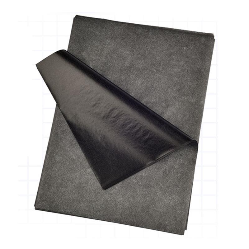 Large Single-Sided Black Carbon Graphite Paper for Non-Stick Handwriting & Cross-Stitch Tracing.
