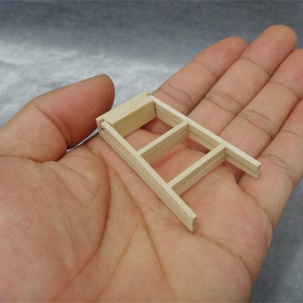 Miniature Model Wooden Ladder Dollhouse Dollhouse DIY Creative Figurine Stairs Toys Girl