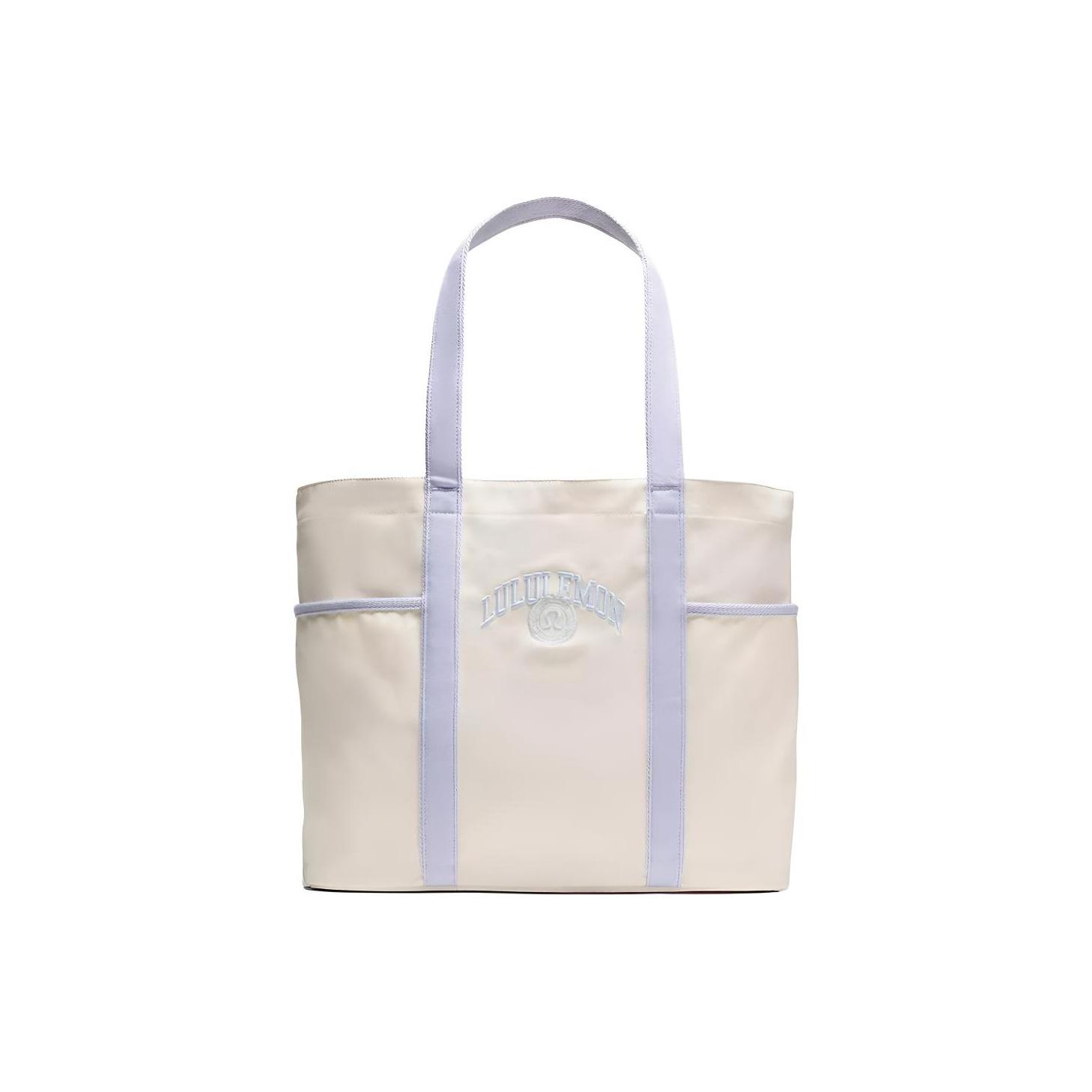 

Lululemon 20L Daily Multi-Pocket Tote Bag Women Tote Bags Purple White LU9CHRS-070121 Purple & White