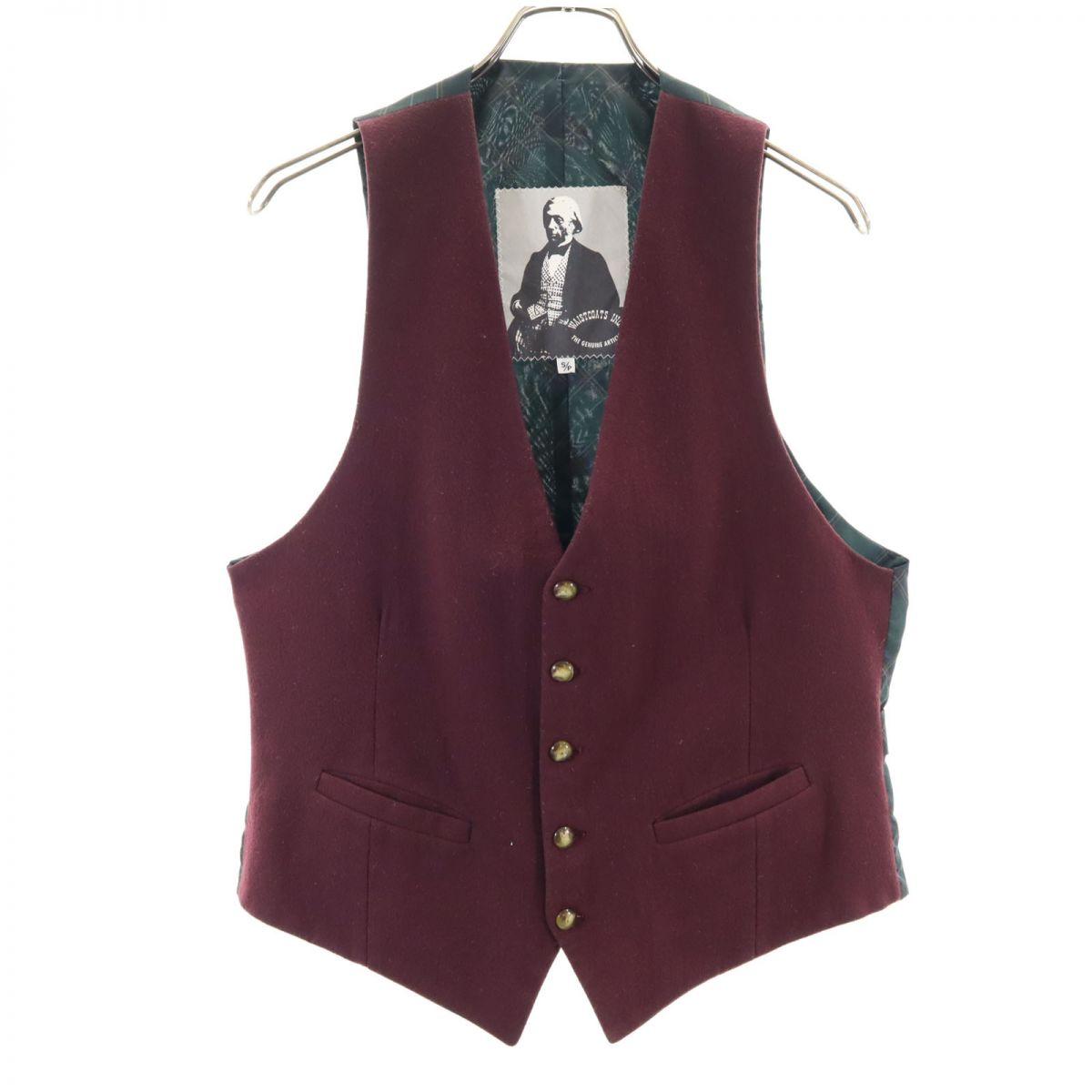 

WAISTCOATSINC шерстяная смесь Лучший S Красная серия Мужской Б/У