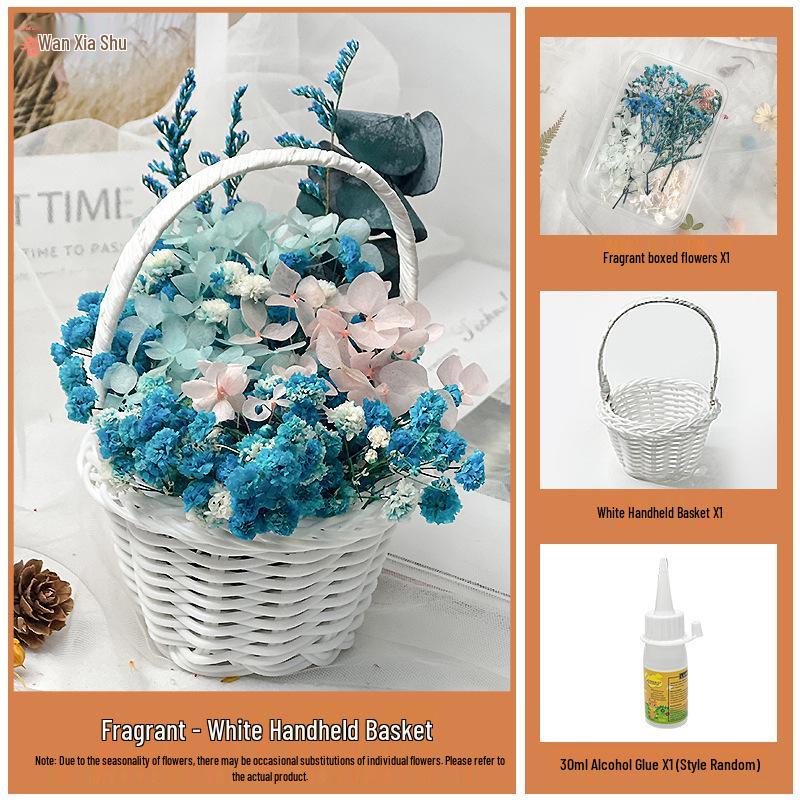 Back-to-School Gift: DIY Eternal Flower Mini Basket Ornament for Team Building & Decoration