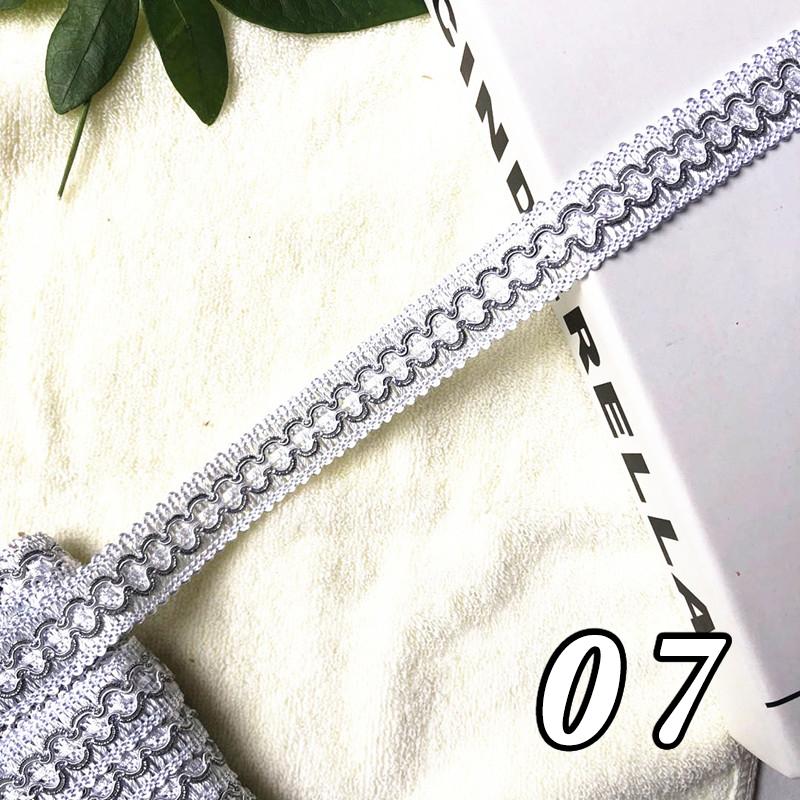 12 Metrów Koronka do Zasłon Frędzel 2 cm Szerokość Plecionka Wykończenie Krawędzi Wstążka do Szycia Krawędzi Poduszki Sofy Tapicerka Akcesoria DIY