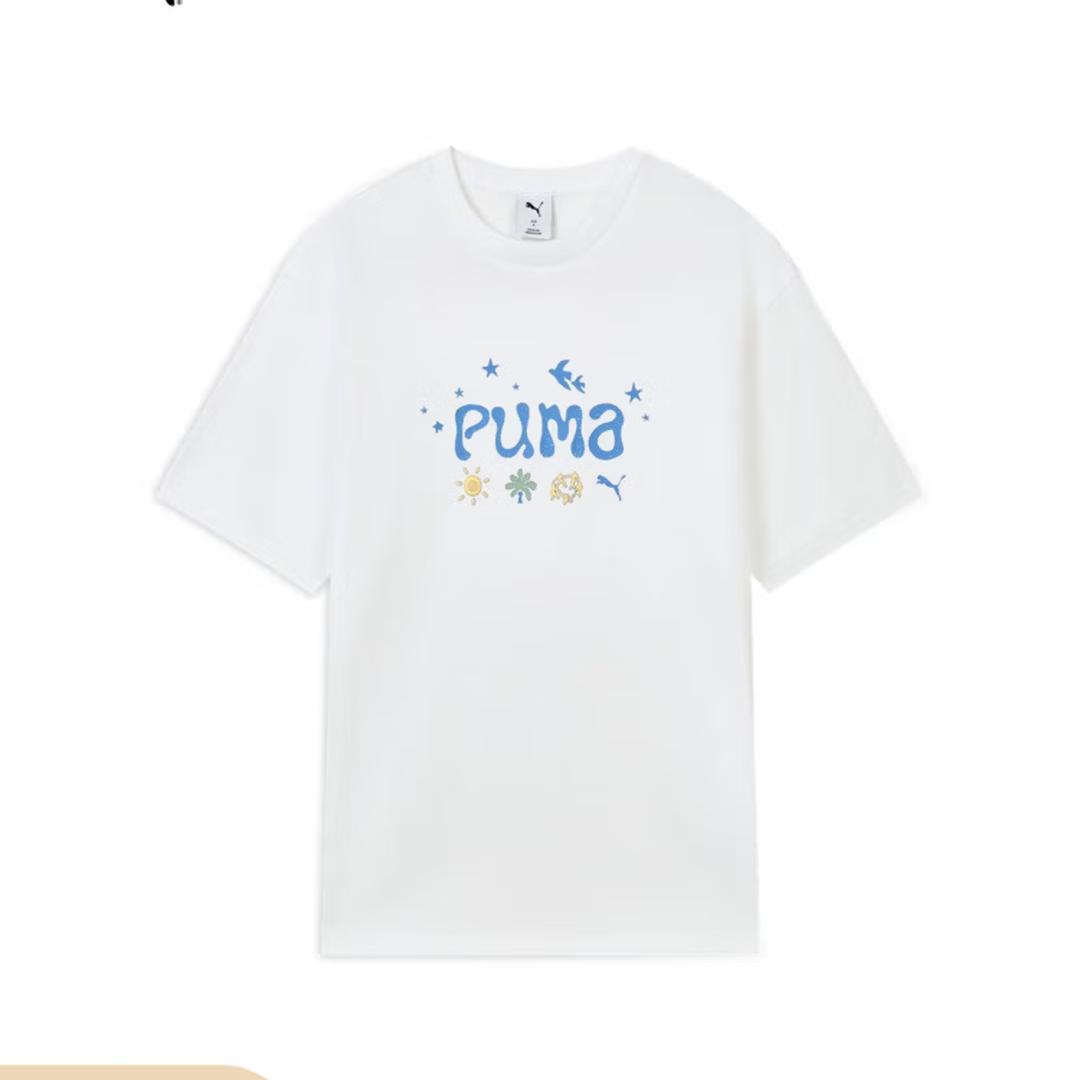 PUMA T Shirts Men s White Crew Neck 637335-02 L