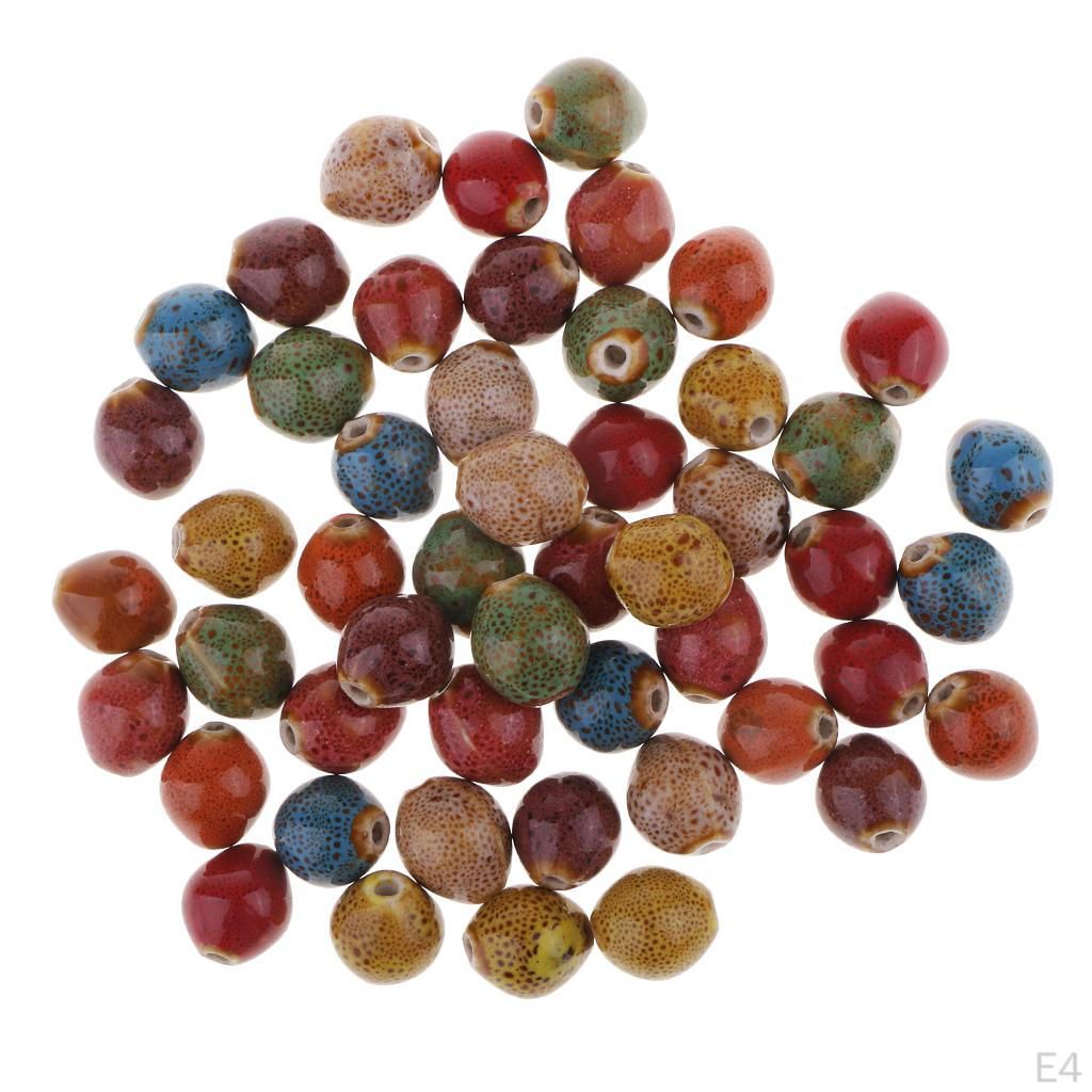 50 /Triangle Ceramic Porcelain Loose Beads DIY Bracelet Jewelry Material