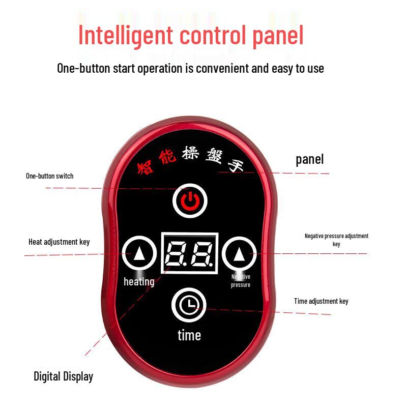 Electric Smart Guasha Cupping & Moxibustion Massager with Heating
