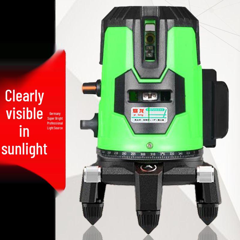 Yilong High-Precision Outdoor Laser Level with Green Light (2, 3, 5 Lines)