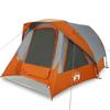 Tente de cabine familiale 6 personnes gris orange imperméable
