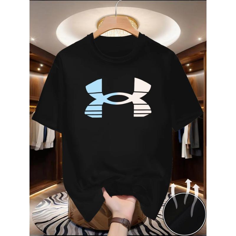 2026 Summer New High-End Luxury Brand Graphic Print Oversized T-shirt, Unisex Cotton Short Sleeve Tee, Fashion Casual Streetwear S