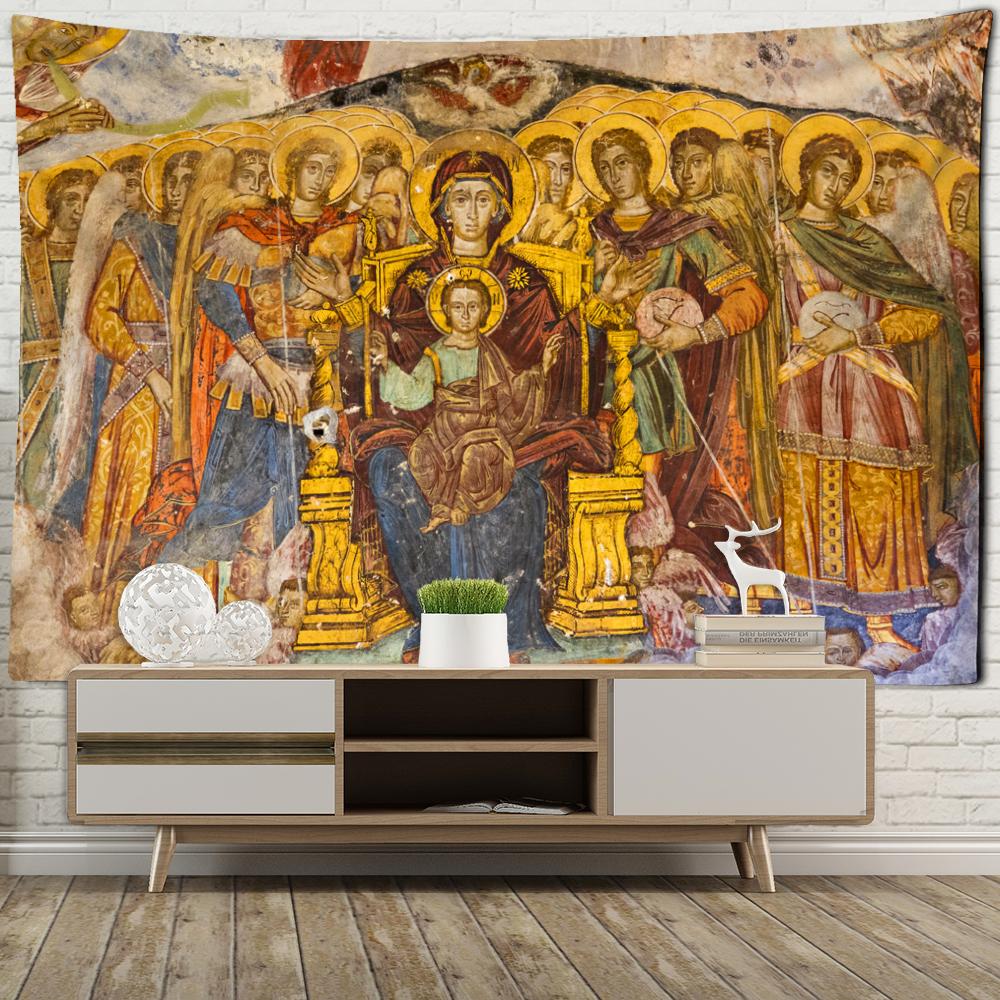 Imperium Romanum Bildväv Kung Justinianus dynasti Retro Väggduk Väggbonader Boho Heminredning Väggkonst Mural Makramé