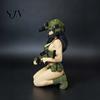 Realistic Soldier Statues 3D Printed Tactical Beauty Desktop Ornament, Mini Figurine, Office Desk Decorations Female Figurine with Military
