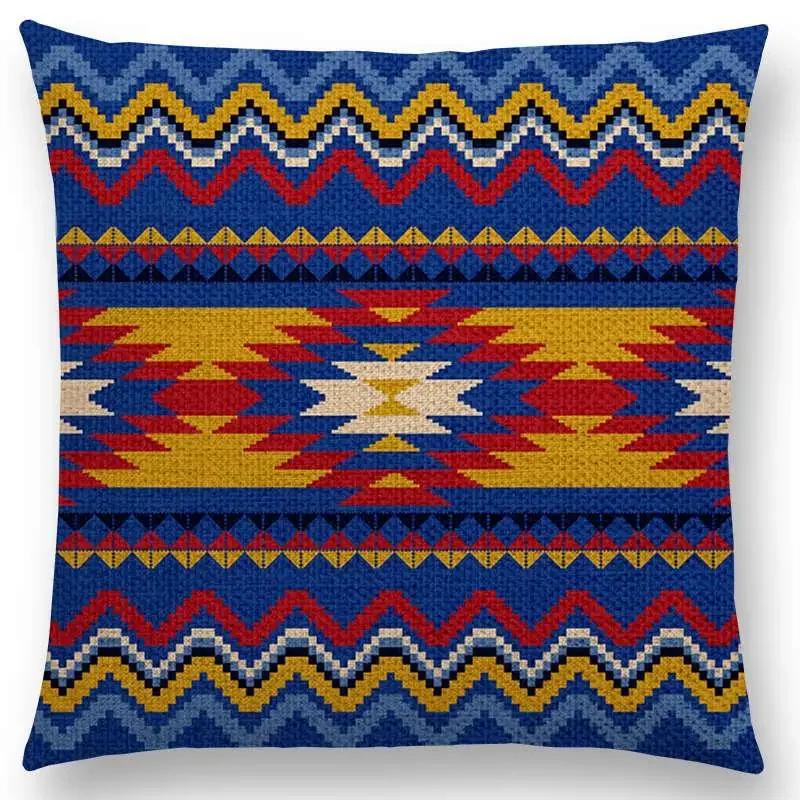 Colorful Geometric Pattern square Cushion Cover Pillow Case Decorative Line/ Throw Pillows Cushions for Home Decor x