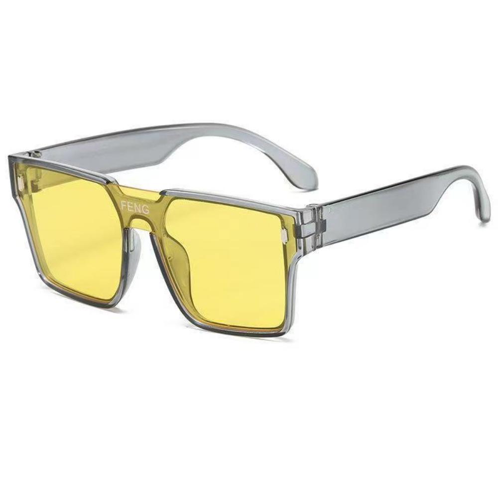 2025 New Fashion Sunglasses Women's Sunglasses Green Integrated Sunglasses Ins Internet Celebrity Xiaohongshu Explosion