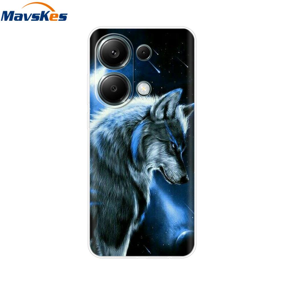 For Poco M6 Pro Case For Xiaomi Poco M6 Pro 4G Cover Fundas Coque Camera Protector Soft Silicone Phone Back Case For Poco M6 Pro
