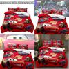 Cars Lightning Mcqueen Bedding Set With Active Dye Printing Modern Style For Kids Bedroom Decor