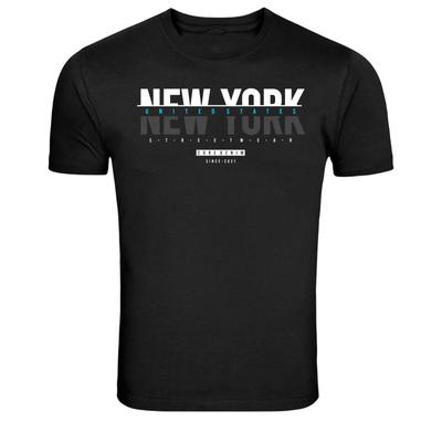 New York United States Streetwear Core Denim Graphic T-Shirt