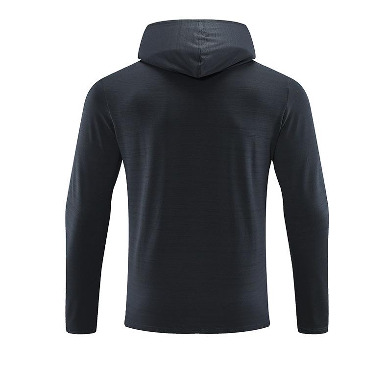 Men’s Quick-Dry Hooded Fleece Jacket for Running and Fitness