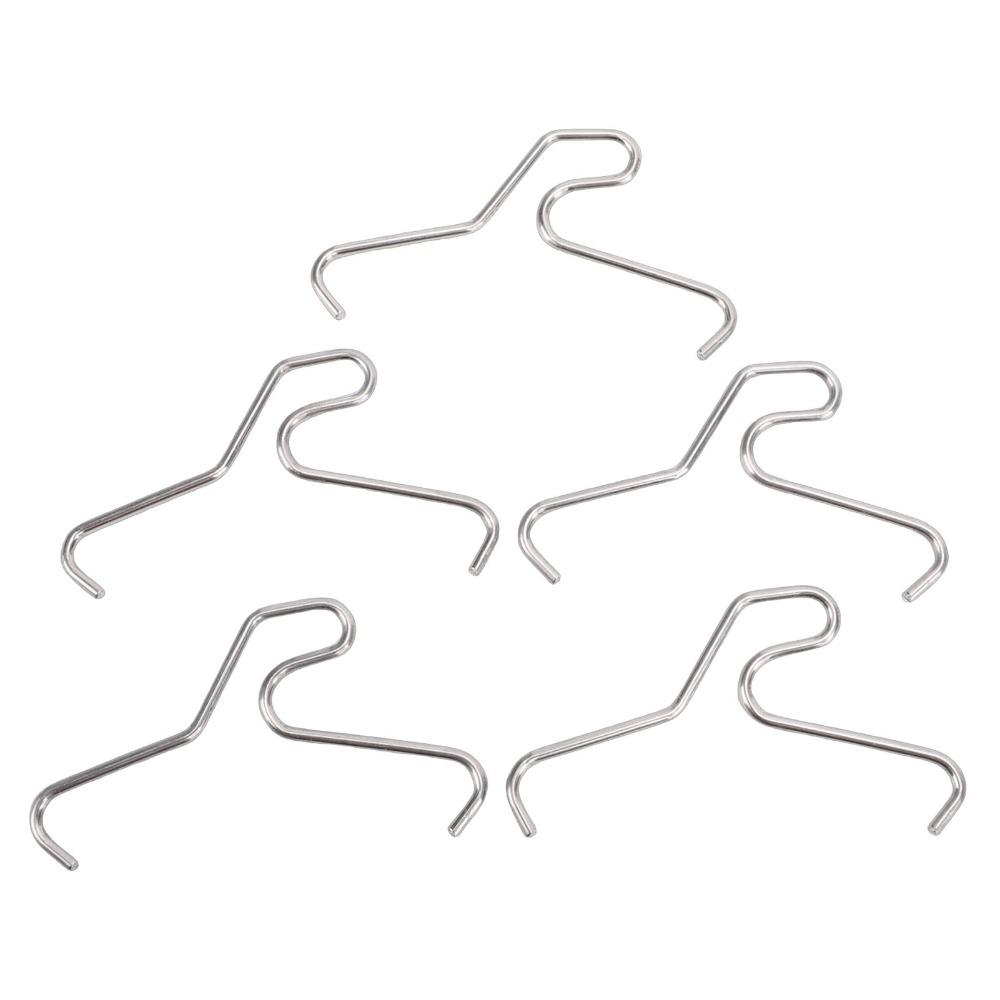 24Pcs Stainless Steel Brick Clamps Silver Brick Wall Hangers Brick Hook Clips for Outdoor Lights